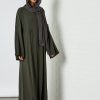 Green Cotton Abaya