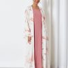 bsi3249 2 Offwhite & Pink Tie-dye Bisht Set