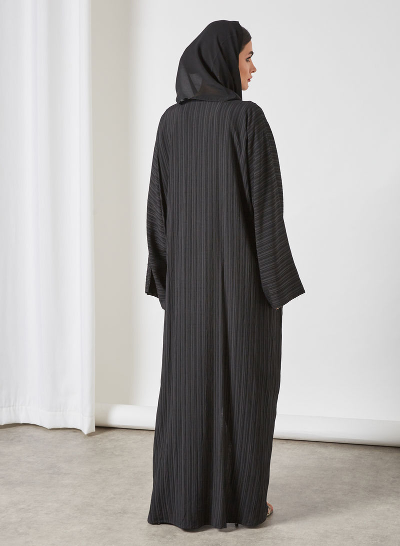 4-Pieces Black Abaya Set 6 4-Pieces Black Abaya Set - Image 6