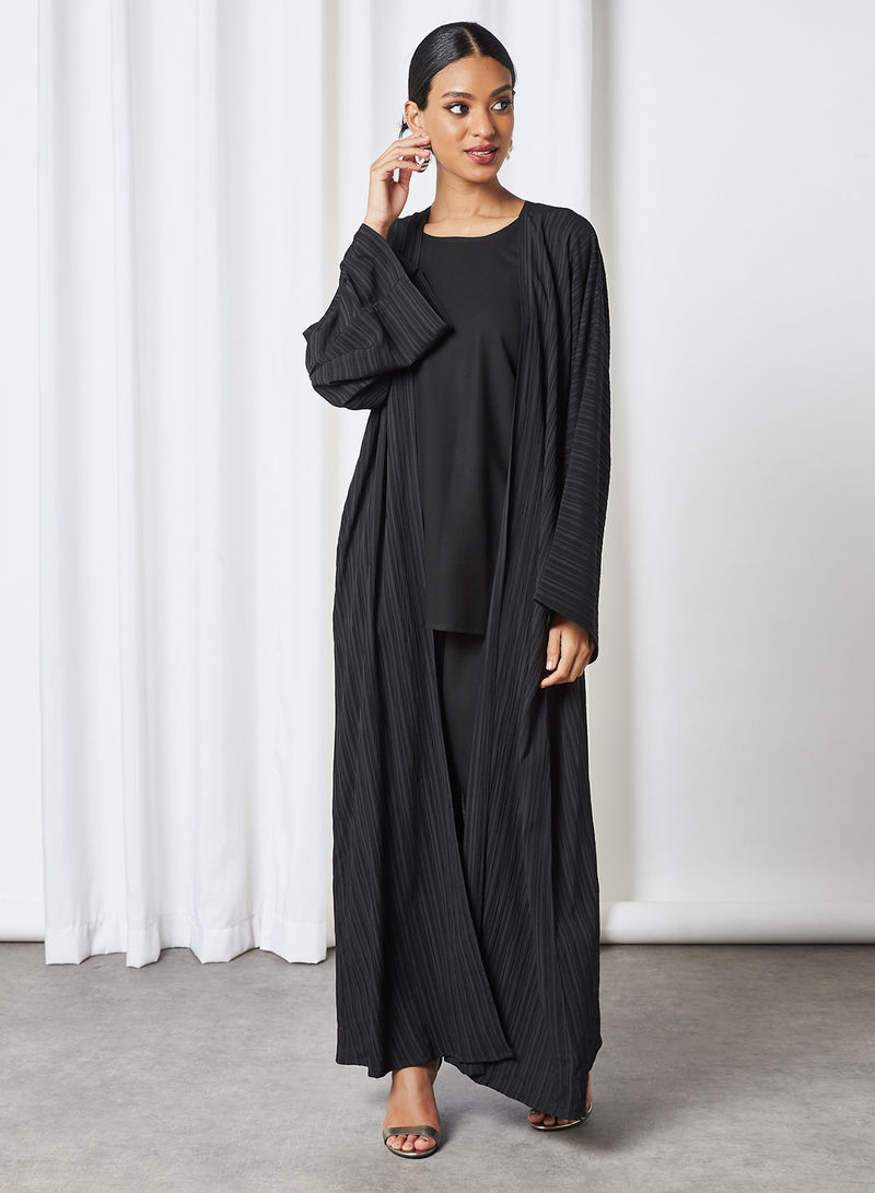 4-Pieces Black Abaya Set 7 4-Pieces Black Abaya Set - Image 7