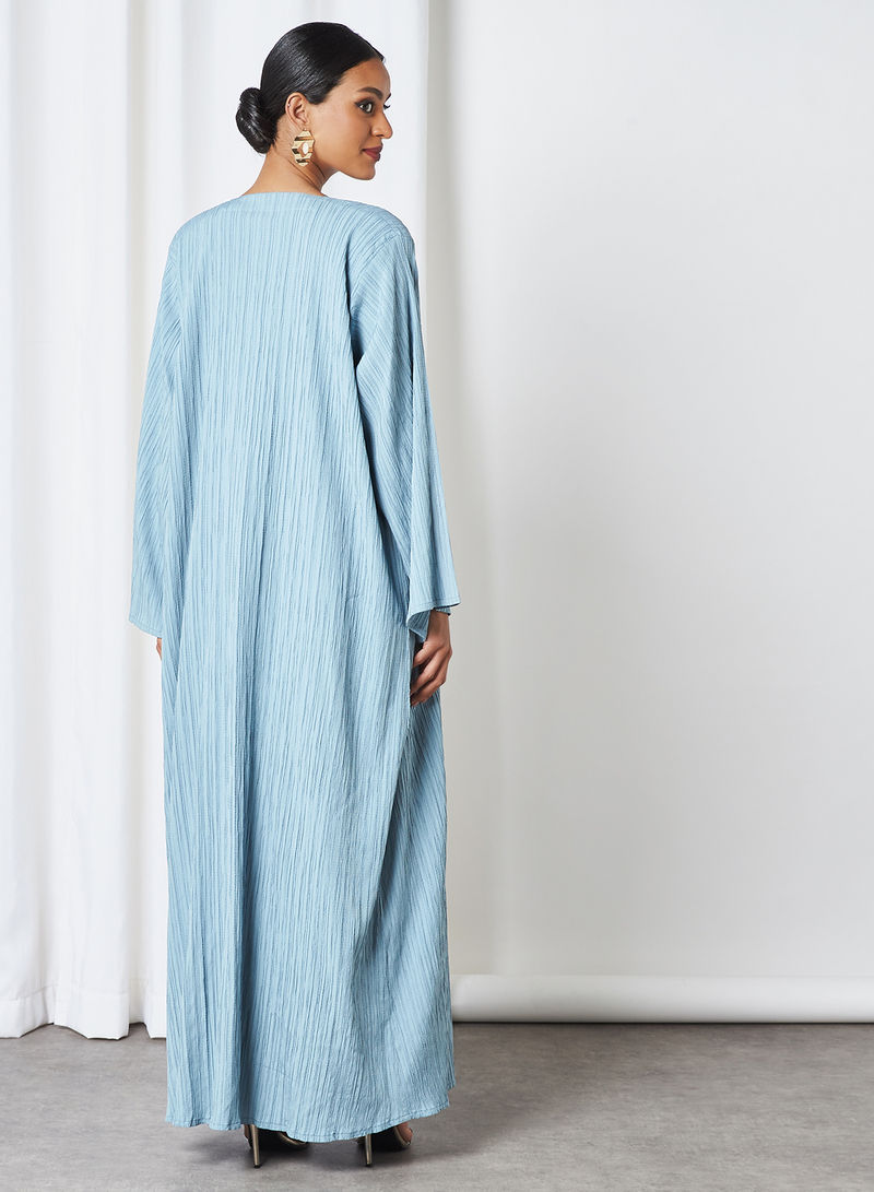 فستان عباية من الدنيم مكون من 4 قطع 3 4-Pieces Denim Abaya Dress - الصورة 3