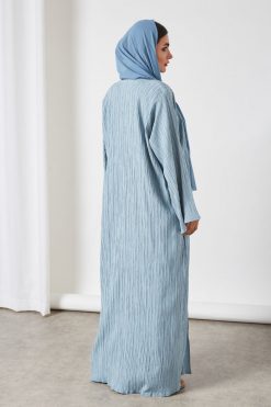 فستان عباية من الدنيم 4 قطع 9 bsi3265 7 4-Pieces Denim Abaya Dress