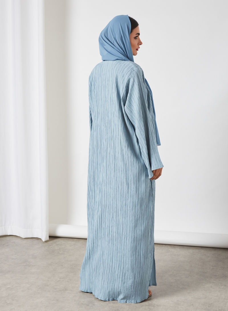 فستان عباية من الدنيم مكون من 4 قطع 4 4-Pieces Denim Abaya Dress - الصورة 4
