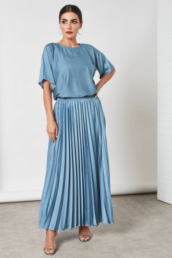 فستان عباية من الدنيم 4 قطع 11 bsi3265 3 4-Pieces Denim Abaya Dress