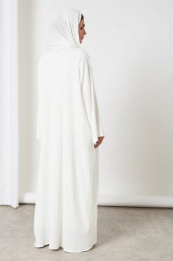bsi3263 3 Offwhite Modest Abaya Set
