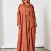 bsi3261 1 4-Pieces Rust Abaya Set