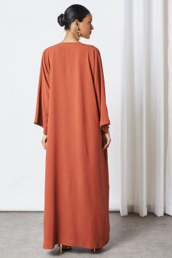 bsi3260 2 Rust Color Abaya Full Set