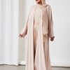 bsi3256 1 4-Piece Latte Abaya Set