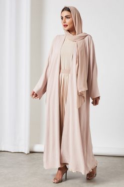 4-Piece Latte Abaya Set