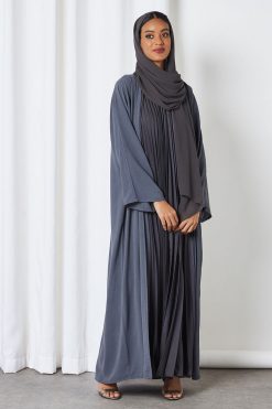 bsi3253 3 Grey Modest Abaya Set