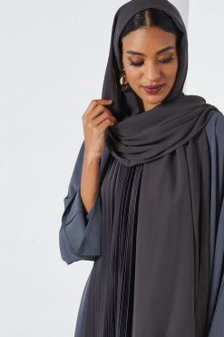 bsi3253 4 Grey Modest Abaya Set