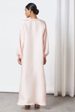 bsi3275 4 Victorian Sleeves Pink Abaya