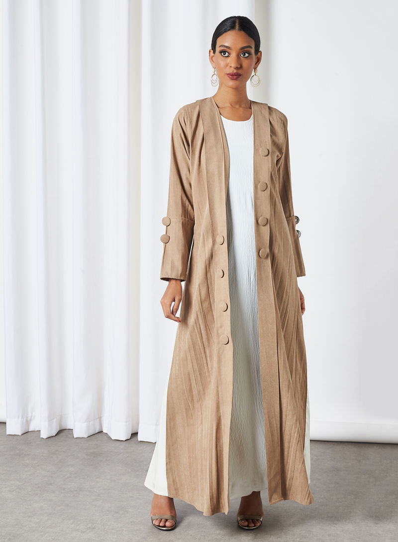 Fawn Abaya Full Set 1 Fawn Abaya Full Set