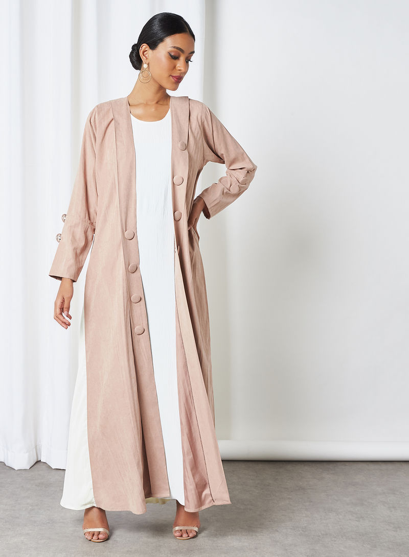 Rose Pink Abaya Outfit 1 Rose Pink Abaya Outfit