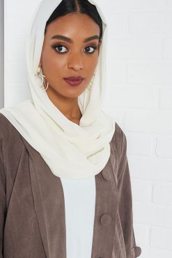 bsi3286 3 Brown Abaya with Inner