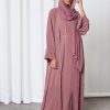 bsi3281 1 Flared Cotton Casual Abaya