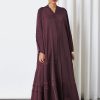 bsi3291 1 Maroon Umbrella Abaya