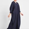 bsi3048 15 1 Navy Pleated Abaya