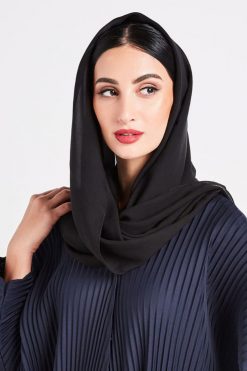 bsi3048 15 4 Navy Pleated Abaya
