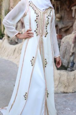 QAA 22105 3 Embellished Kaftan