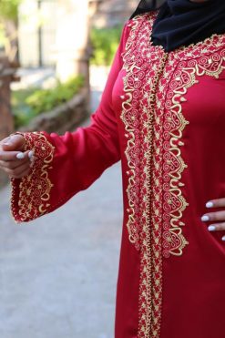 جلابية مزخرفة 5 QAA 22106 3 Embellished Jalabiya