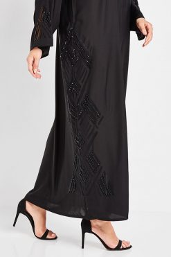 bsi3076 3 3 Cut Work Abaya Design