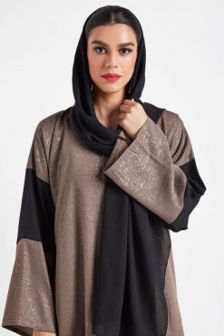 bsi3117 A 4 Two Tone Georgette Abaya