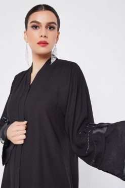 bsi3082 3 3 Georgette Beaded Abaya