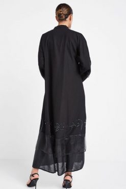 bsi3082 3 2 Georgette Beaded Abaya