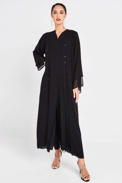 Chiffon Abaya with Beads
