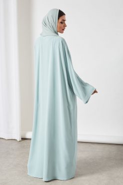 bsi3270 8 1 3 Piece Mint Color Modest Dress For Ladies