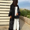 YN 22141 1 Black Puzzle Abaya