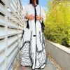 Jungle White Abaya