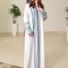Geometrical Embroidered Abaya