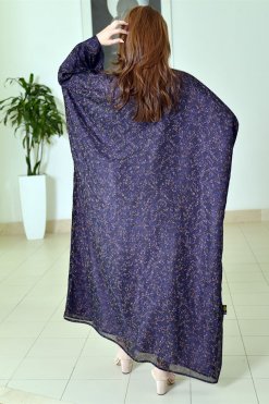 3680 5 Black And Purple Bisht Bahrini