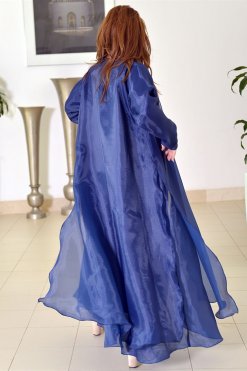 3684 6 Organza Layered Abaya