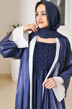 3688 6 Organza Abaya With Inner