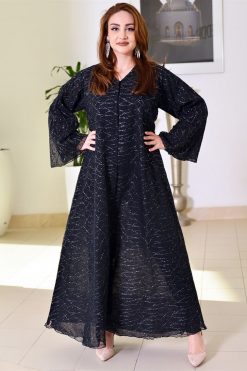 Double Layered Organza Abaya