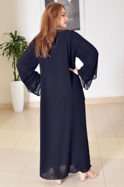 3696 4 Beaded Chiffon Abaya