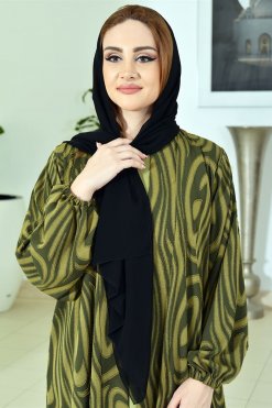 3701 5 Bousni Abaya With Inner Dress