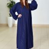 Blue Cotton Abaya