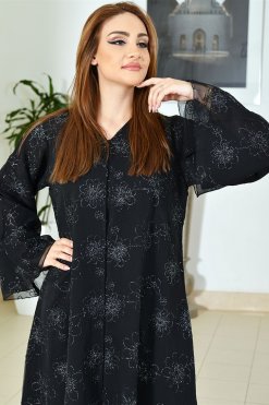 3709 6 Silk Organza Abaya