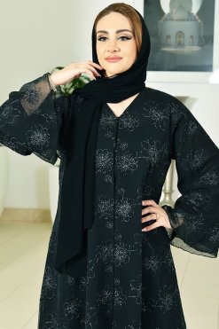 3709 7 Silk Organza Abaya