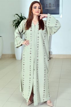 Embroidered Abaya With Inner