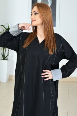 3719 4 Handcrafted Beads Embellished Abaya