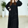 3722 1 Bousni Black Abaya