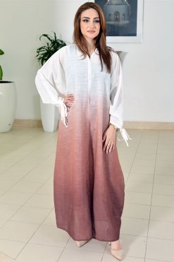 3725 3 Bahrini Tie Dye Abaya