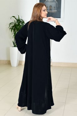 3726 3 Floral Embroidered Abaya