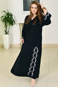 Floral Embroidered Abaya