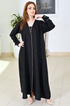 Self Printed Plain Abaya
